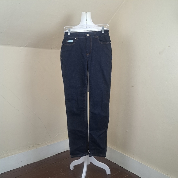 Alexa Chung Blue Dark Wash Jeans Size 27 Made in Italy - Picture 1 of 10